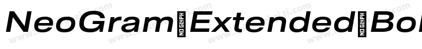 NeoGram Extended Bold Regular字体转换